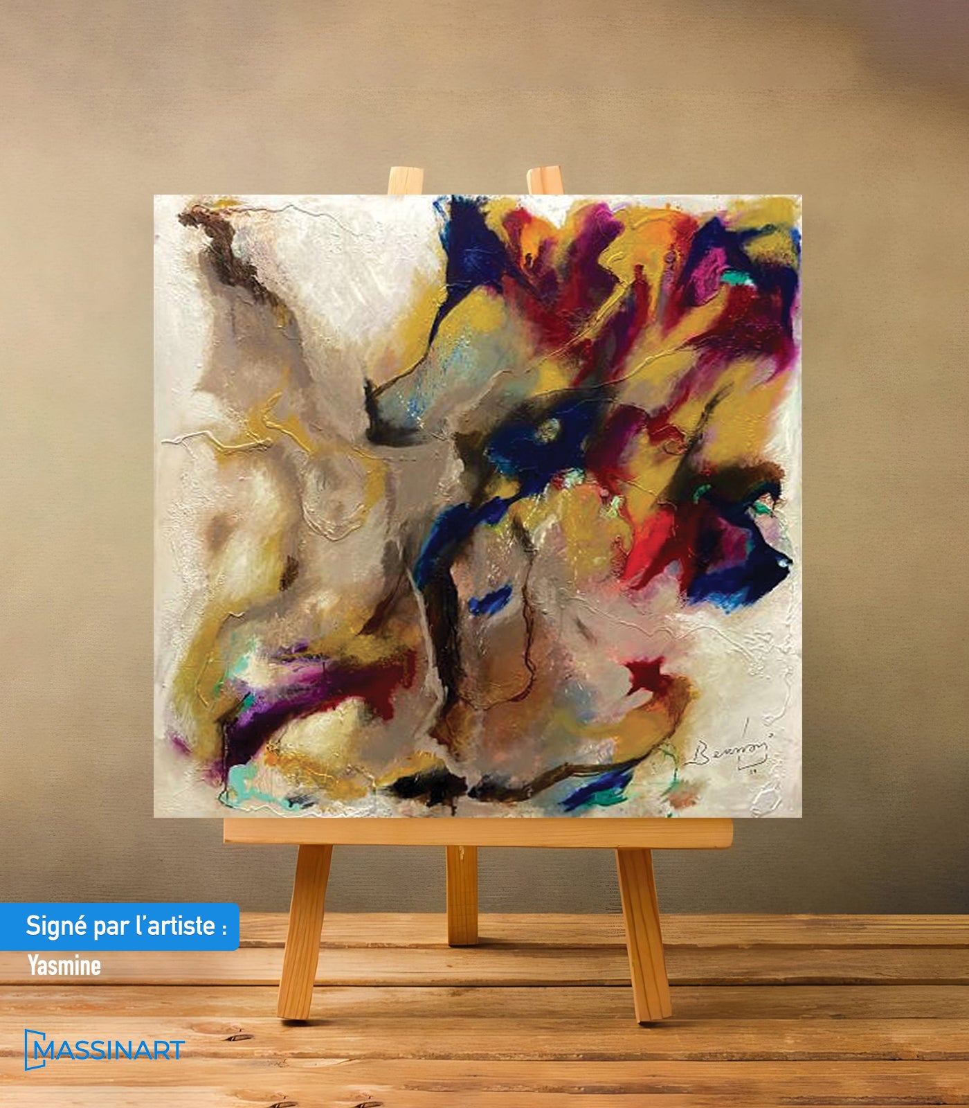 Le commencement - signé par l'artiste Yasmine BNN.